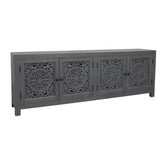 Indian Hand Carved Solid Wood TV Units B18